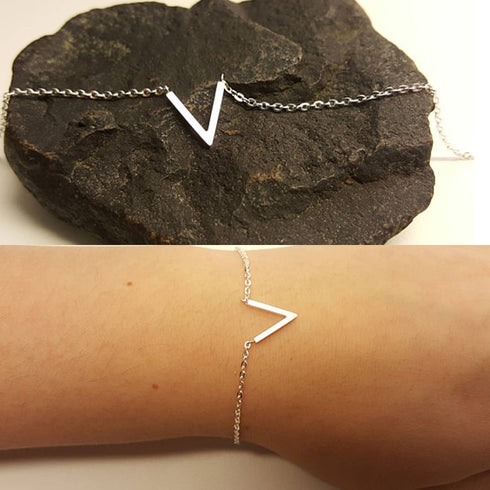 V Bracelets For Women  Stainless Steel Chain - ROUTINE FASHION